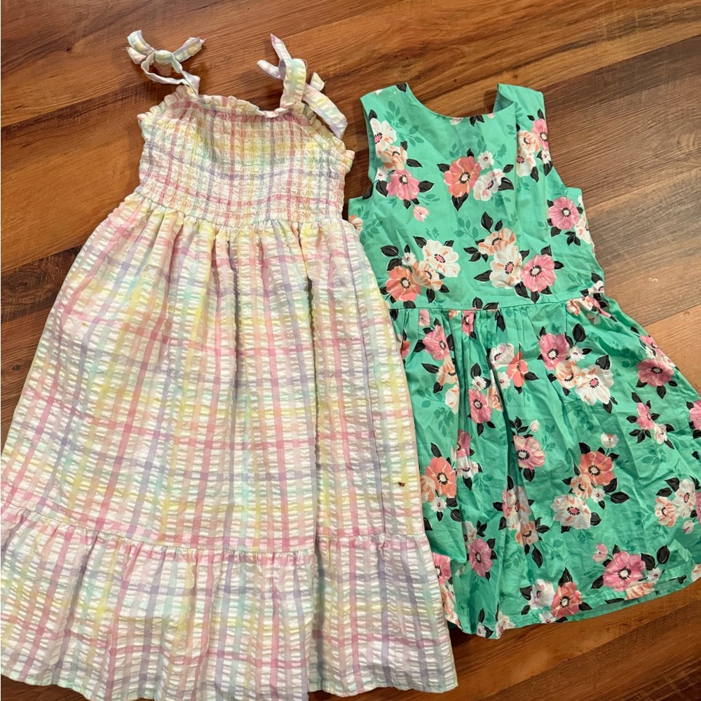 Colorful Girl Kids Summer Dreses Set